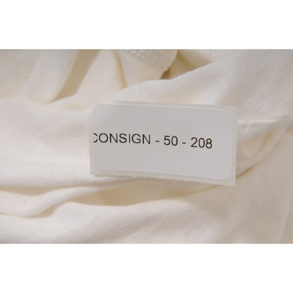 Dsquared2 Womens Lace Up Logo Deep V Neck Tank Top Small White Cotton Linen Y2k - Picture 11 of 11